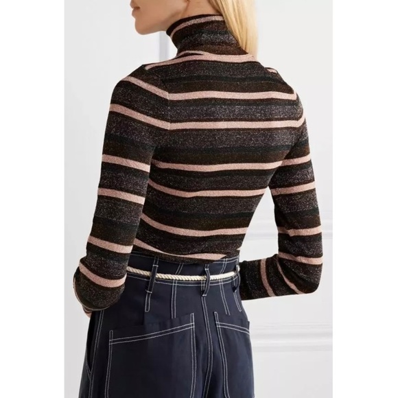 Ulla Johnson stripe metallic turtleneck - Picture 3 of 7
